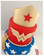 Wonder Woman birthday cake for a girl